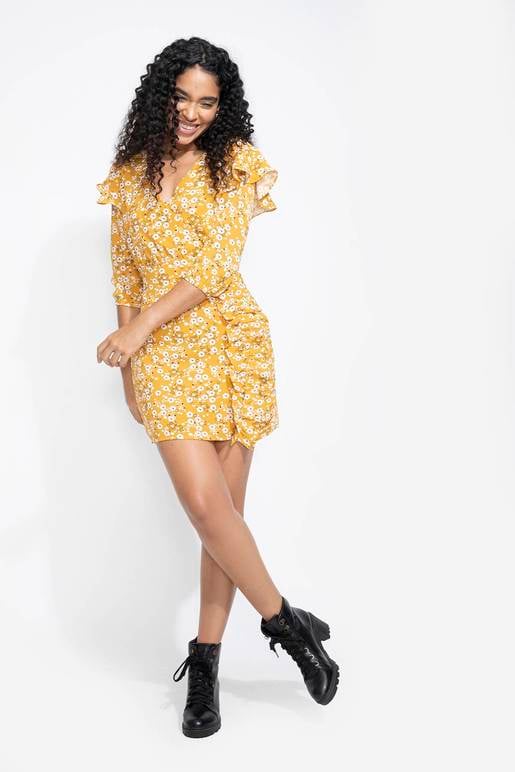 Combinar Vestido Vestidos Floreados Con Botines Vestido Corto