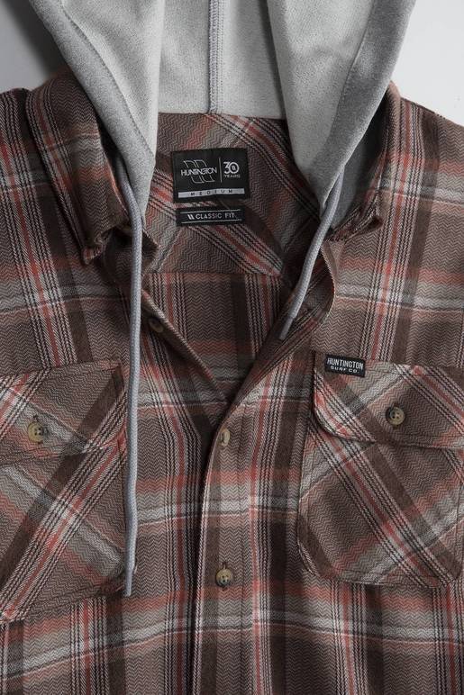 Camisa franela con discount capucha