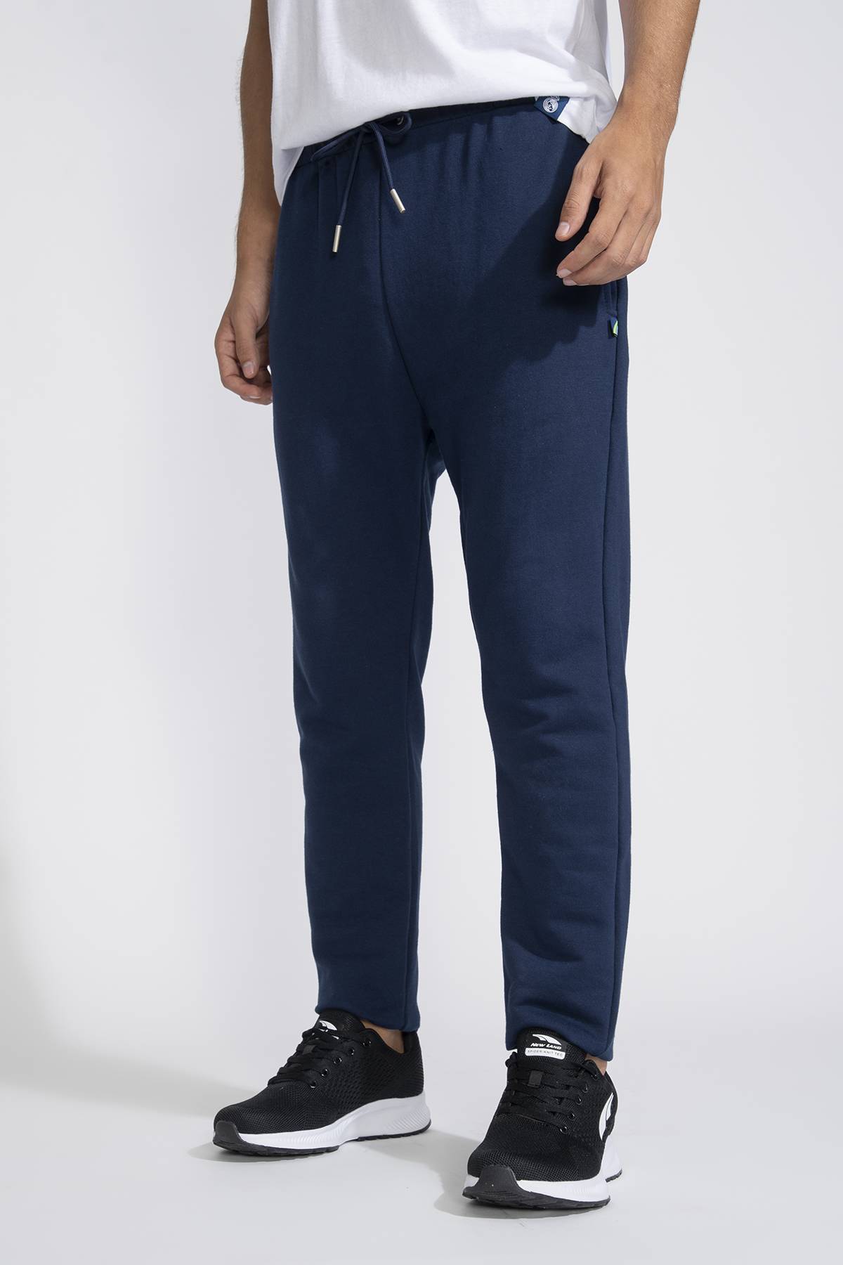 Pantalón Deportivo Fashion Nova De Felpa - Azul Marino