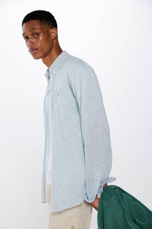Camisa Regular Manga Larga Springfield De Prati Tienda Online