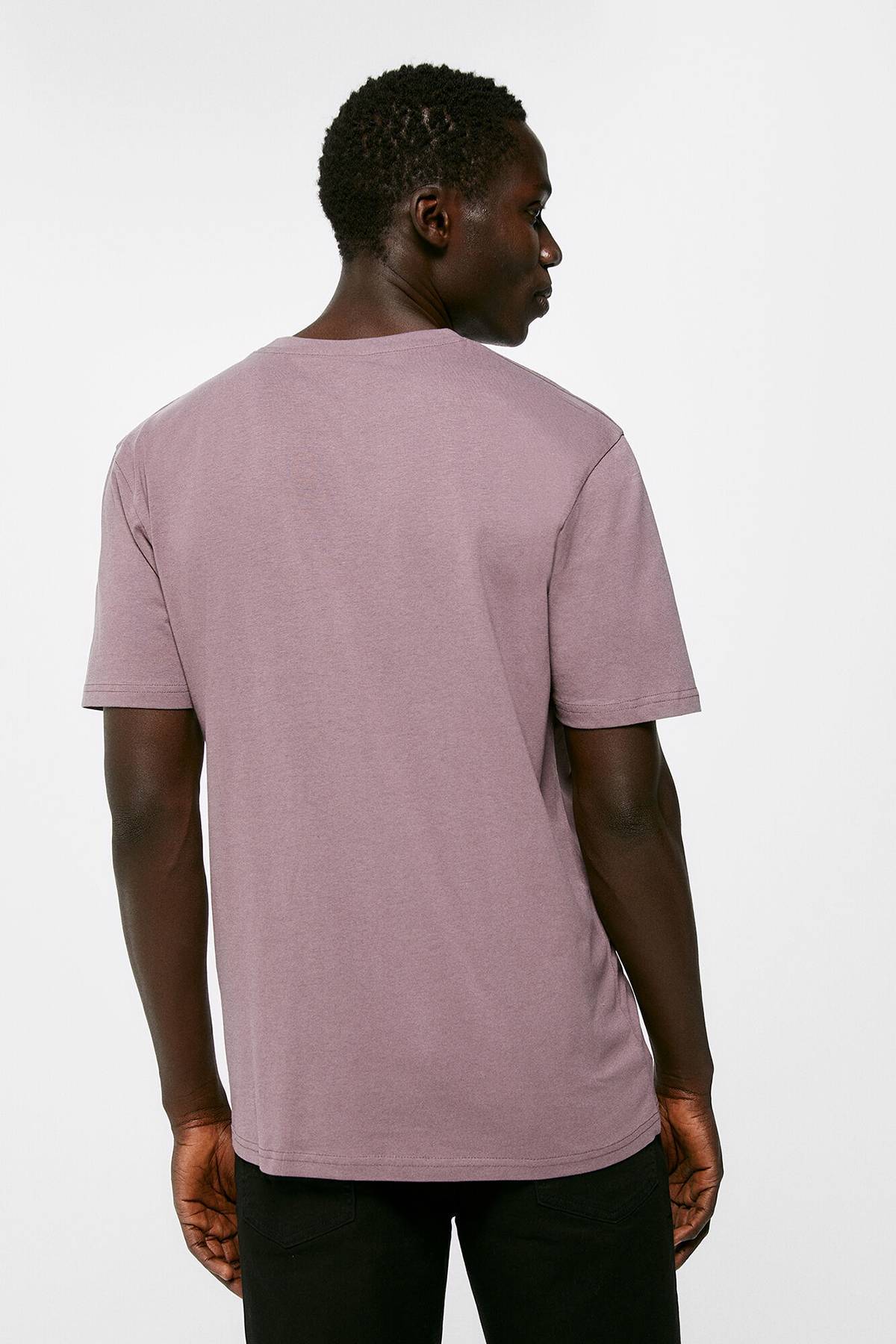 Camiseta Con Flor Japonesa - Rosa - Hombre