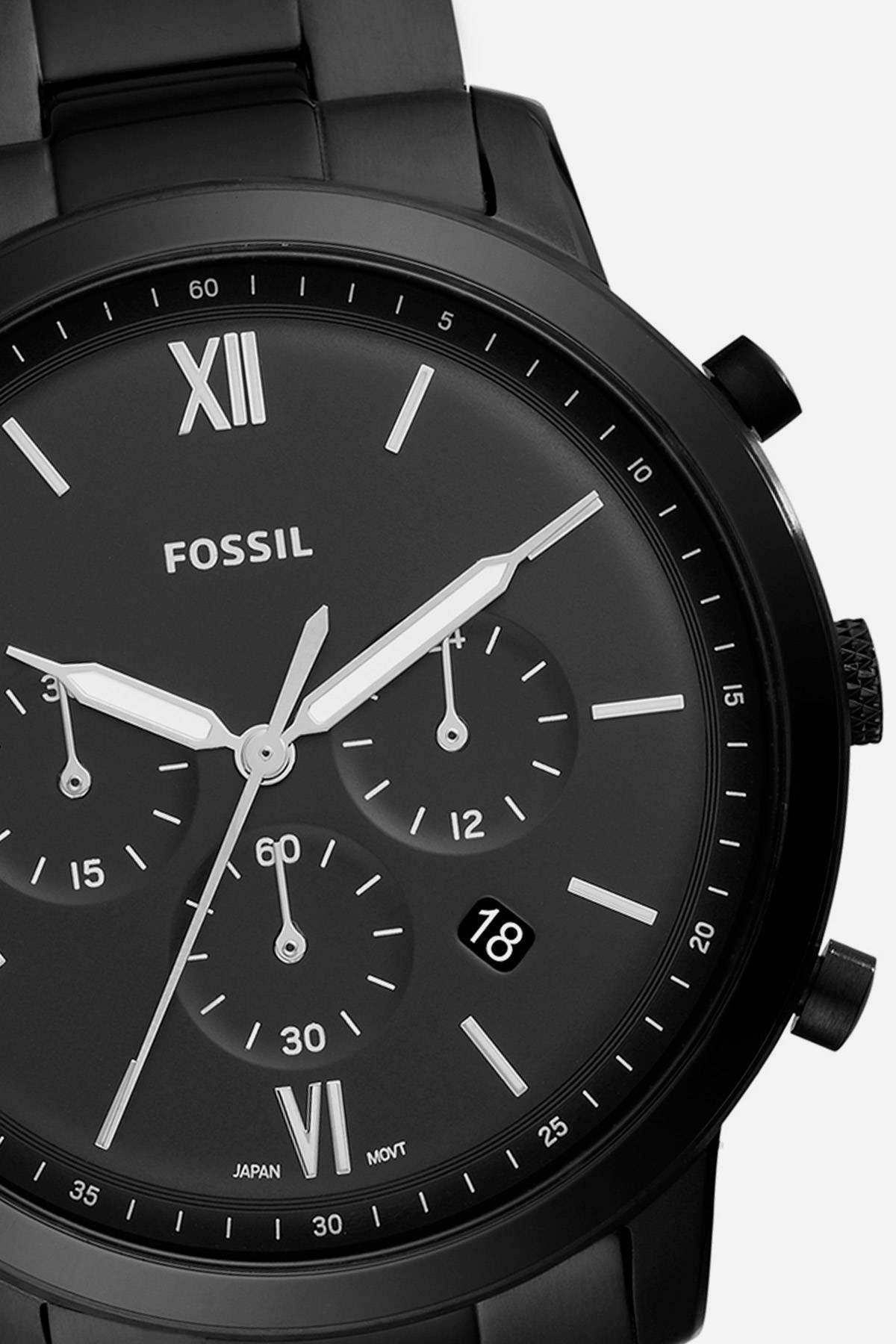 Reloj best sale fossil negro