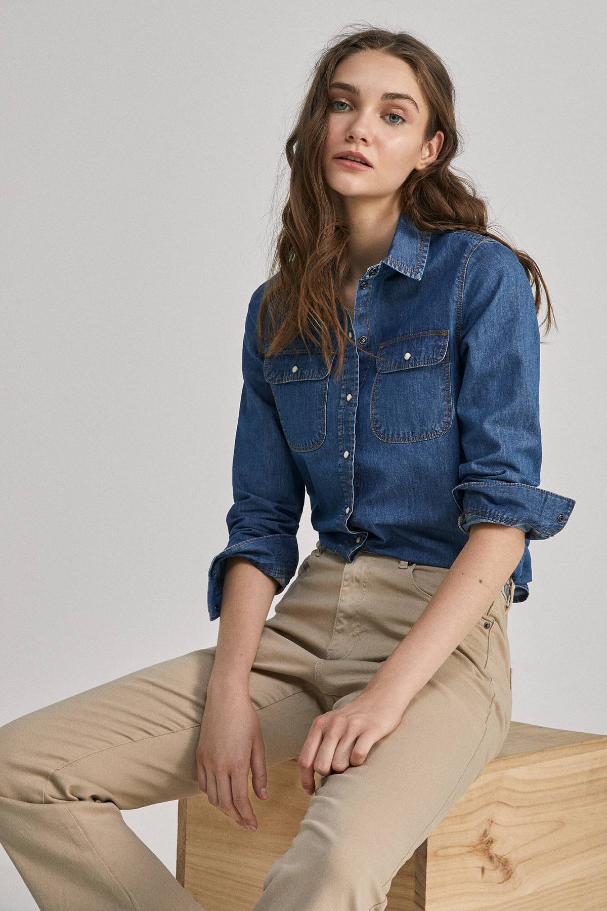 Camisero Denim Springfield | De Prati Tienda Online