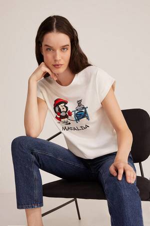 Zara camiseta mafalda hot sale