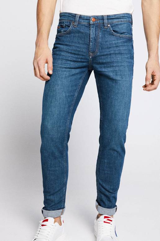 SPRINGFIELD Skinny Chinos Pantaloni Uomo: Nero, Tessuto Cotone Elasticizzato, Taglia 44