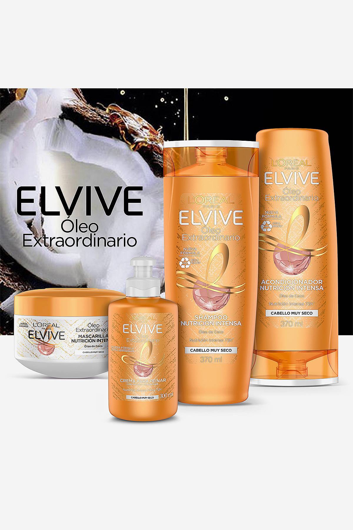 Shampoo Elvive Óleo Extra Coco L'Oréal Paris 370 ml De Prati Tienda