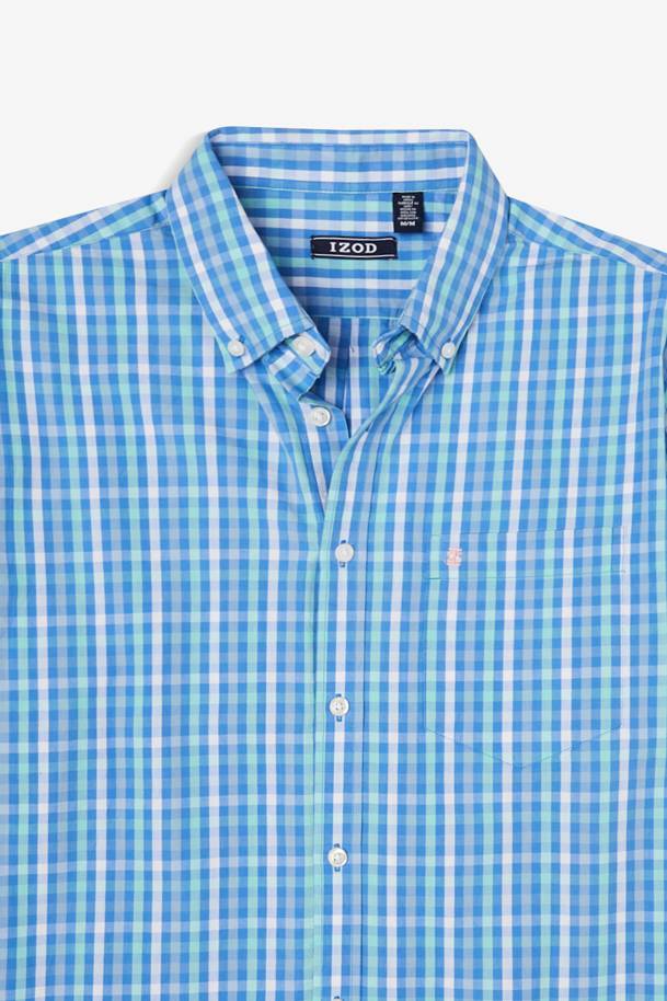 Camisa Social Izod - Elástica, Sem Ferro, Com Bolso No Peito