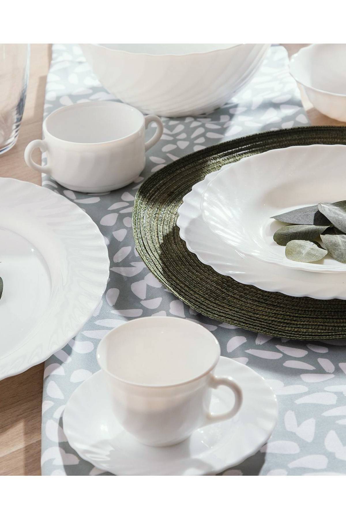 Dinner Set Plato Luminarc Cuadrado Taza Y Plato Blanco Trianon Luminarc  Deprati Tienda Online