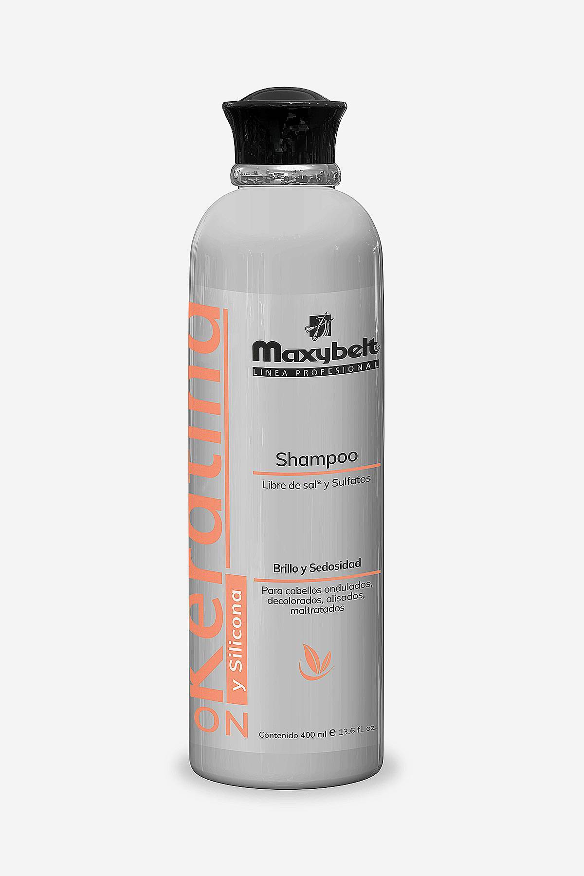 Shampoo con keratina y silicona Maxybelt 400ml De Prati Tienda Online