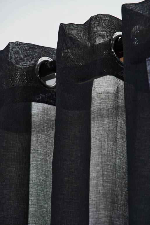 Cortinas Negras Extralargas De 120 Pulgadas De Largo