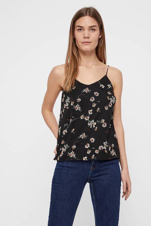 Blusa basica tiras detalle ribete vero moda - Elas Moda Mujer y Hombre