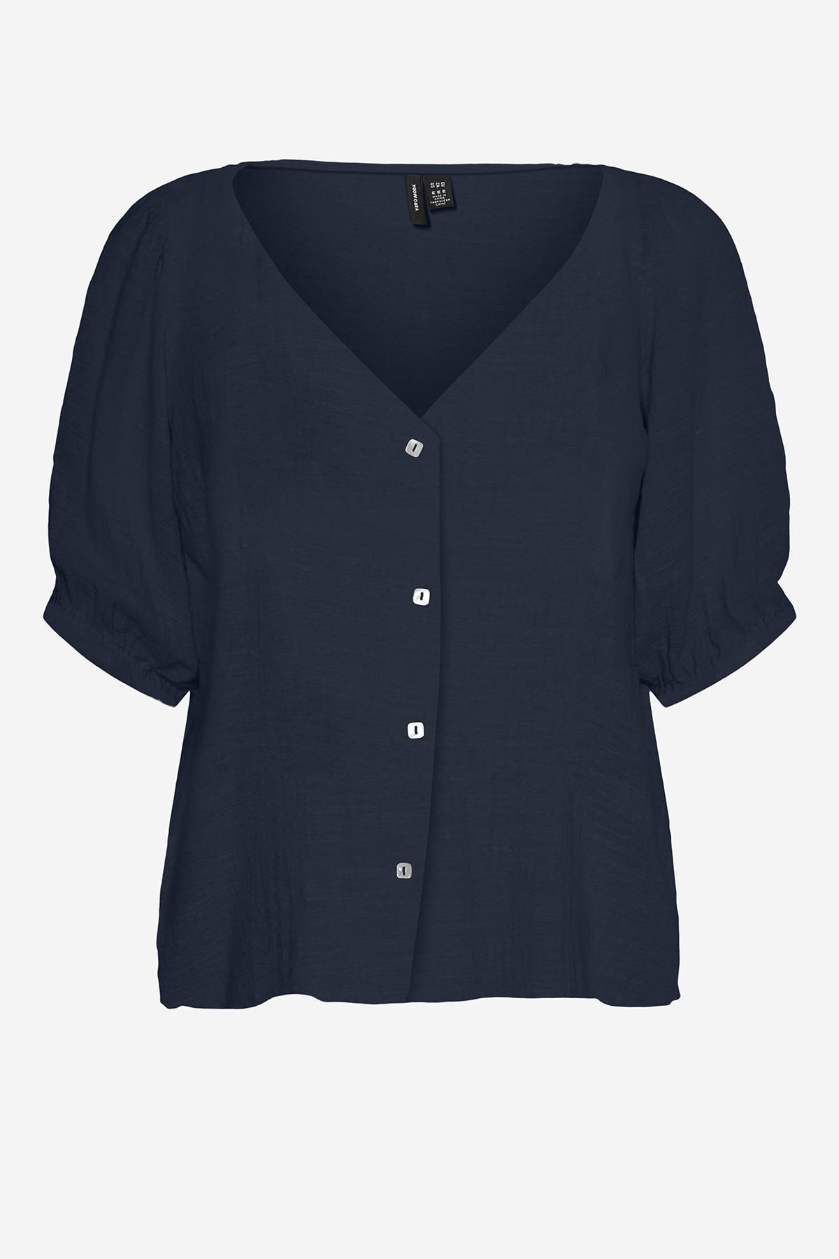 blusas bordadas en cuello v