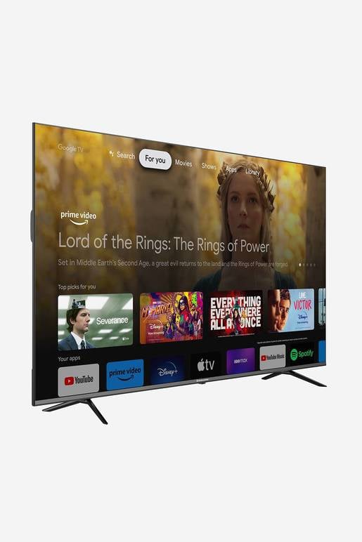 Google TV QLED INDURAMA. Modelo 86TIKJQLED. Pantalla de 86" y resolución QLED Ultra High de 3840 x
