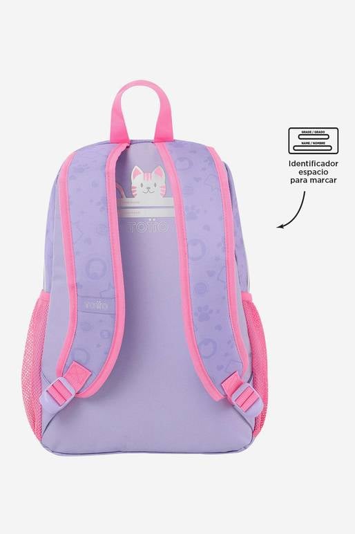 Mochila Escolar Rosa Fiesta Gatitos - Crayoles Con Ofertas En Carrefour