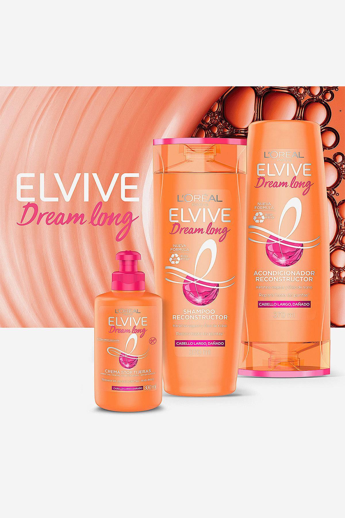Shampoo Elvive Dream Long L'Oréal Paris 370 ml De Prati Tienda Online