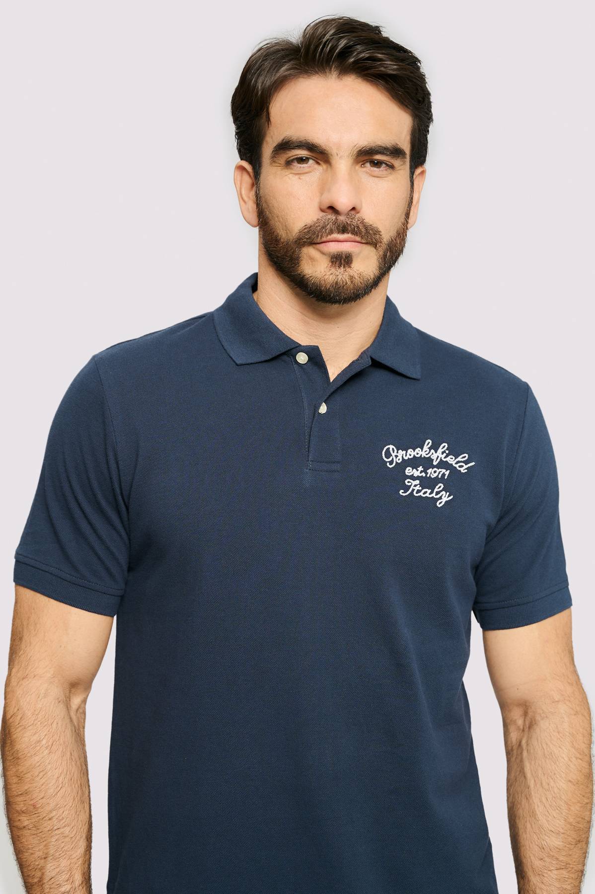 Camiseta Polo Unicolor Brooksfield De Prati Tienda Online
