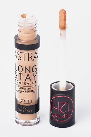 ASTRA Long Stay Concealer 12H – Farbe 10W Tiramisu, 5 G, Hohe Deckkraft, LSF 15