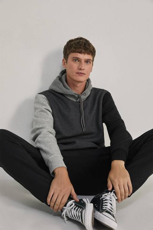 Springfield Felpa Con Cappuccio Ragazzo Rombo - Sudadera Capucha, Maniche Lunghe, Vestibilità Comoda, Design Urbano