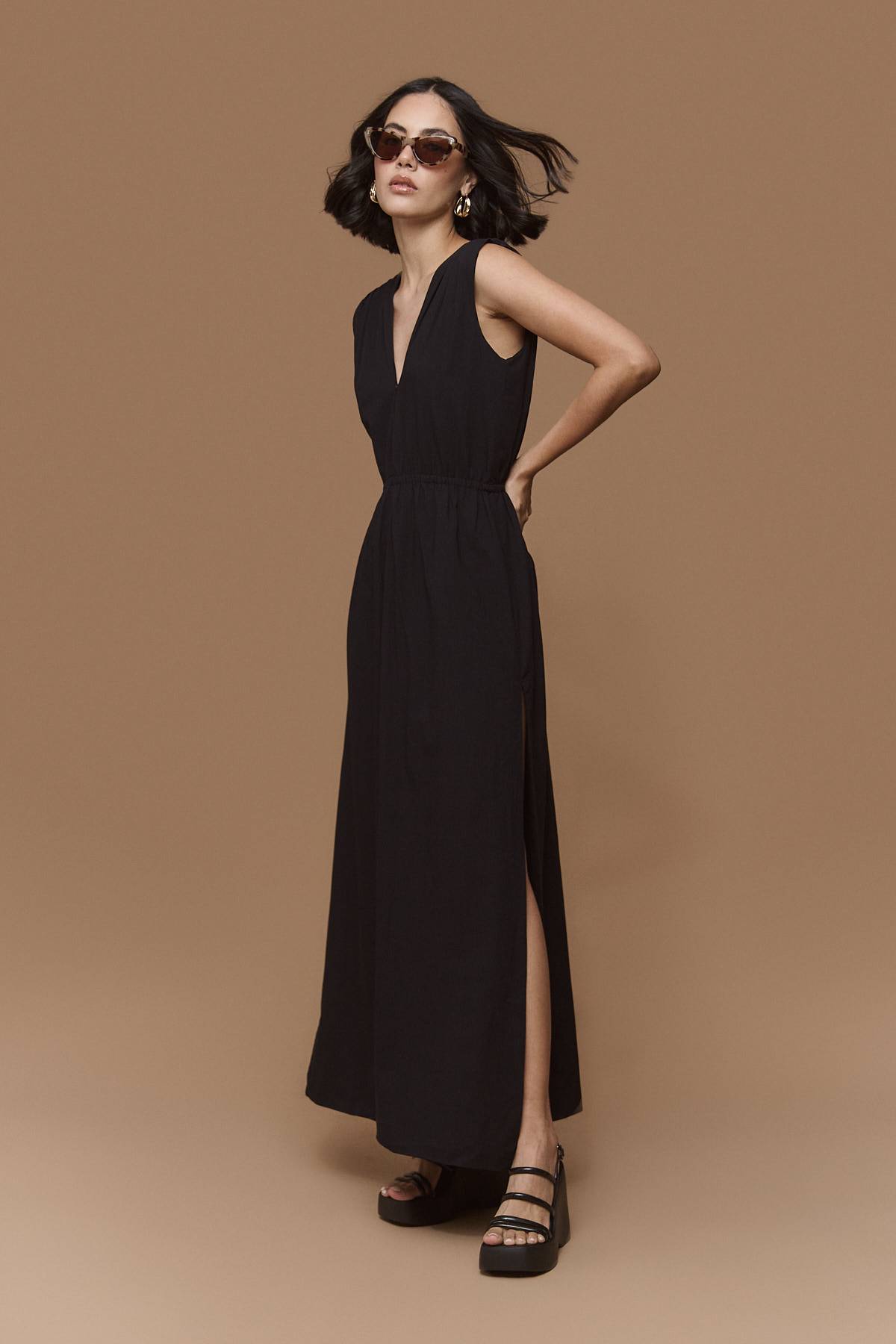 Vestido Unicolor Largo Sensi Studio | Deprati Tienda Online