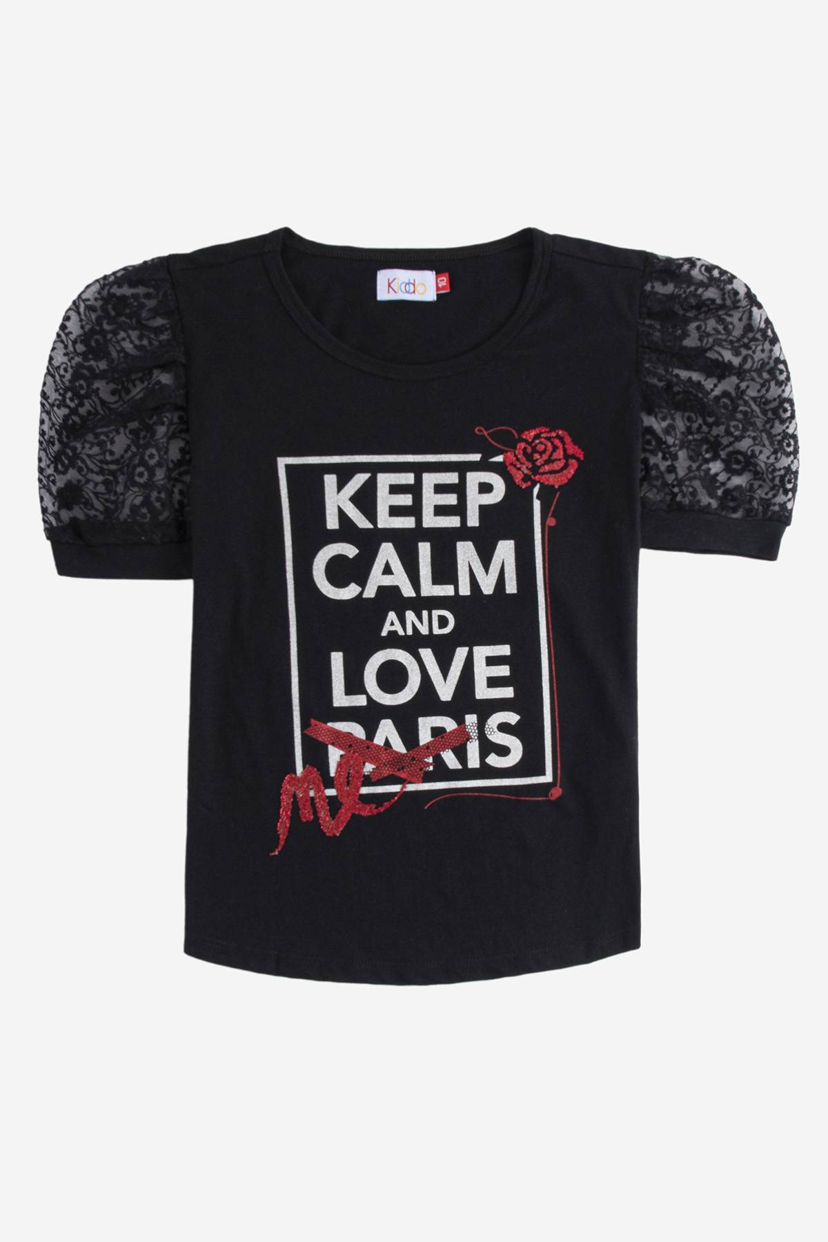 Camiseta manga tul hot sale