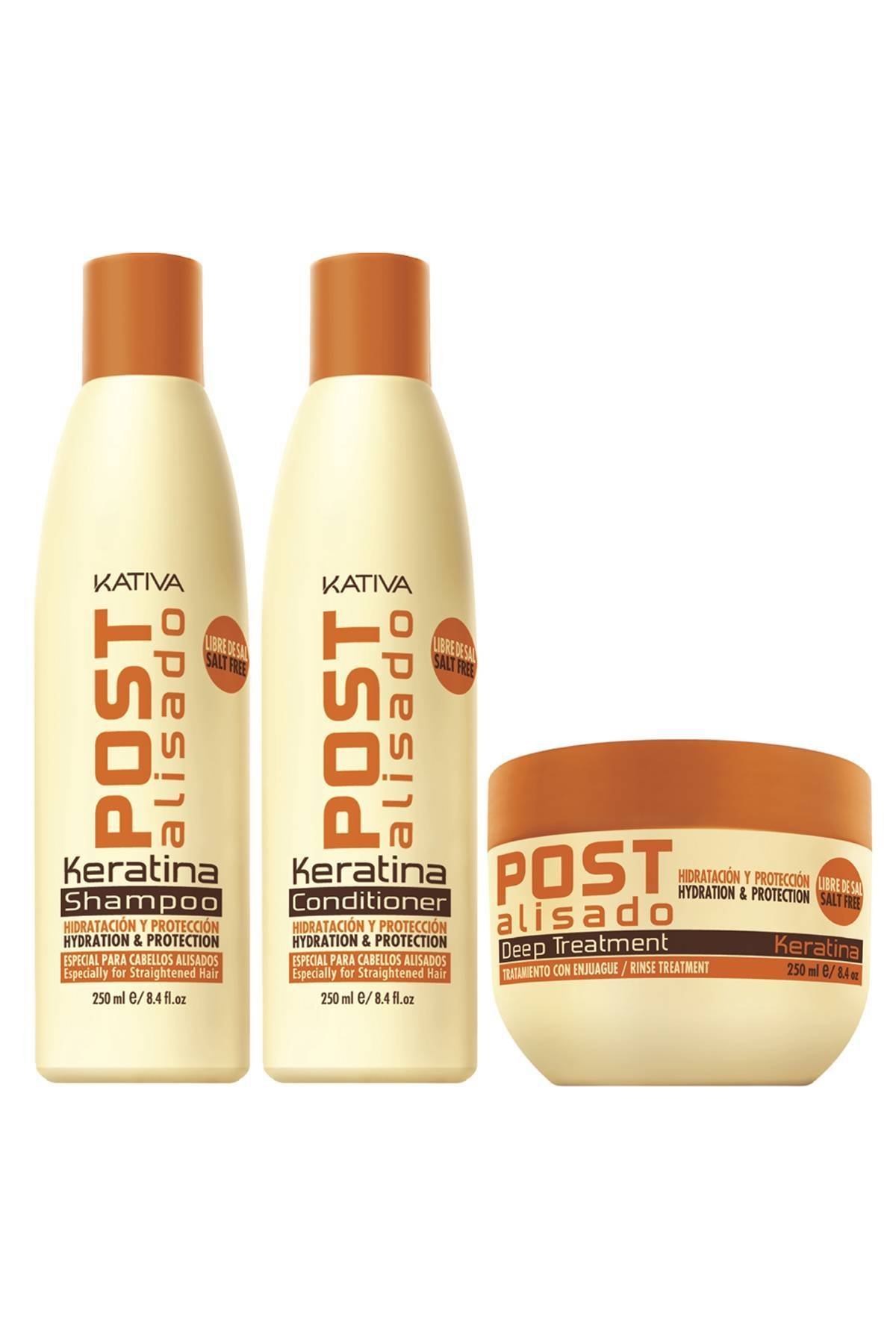 Kativa Yellow Alisado Shampoo Tratamiento Kativa Post Alisado