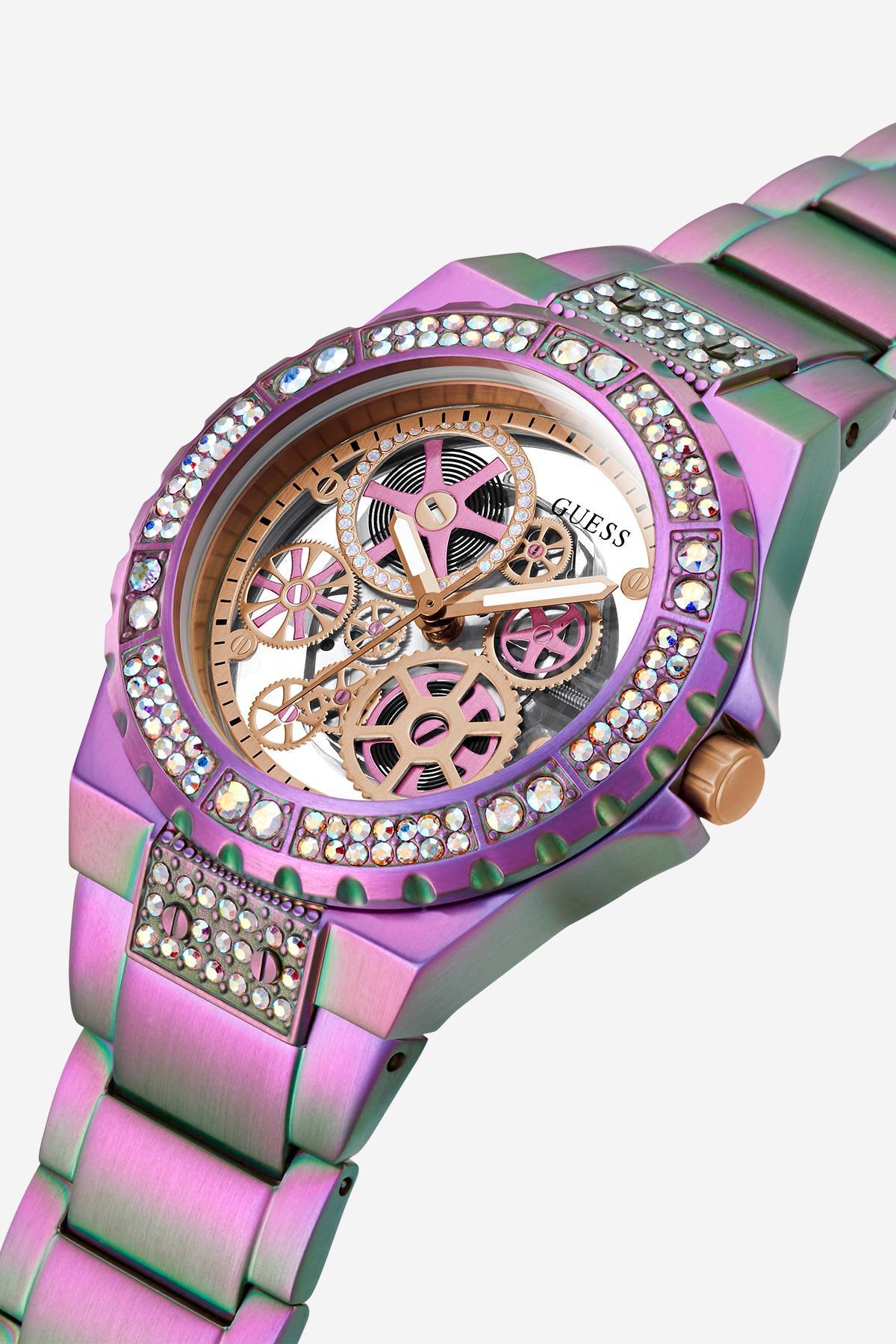 Reloj De Pulsera Guess Analógico Para Mujer Color Plateado Correa Acero  Inoxidable con Ofertas en Carrefour