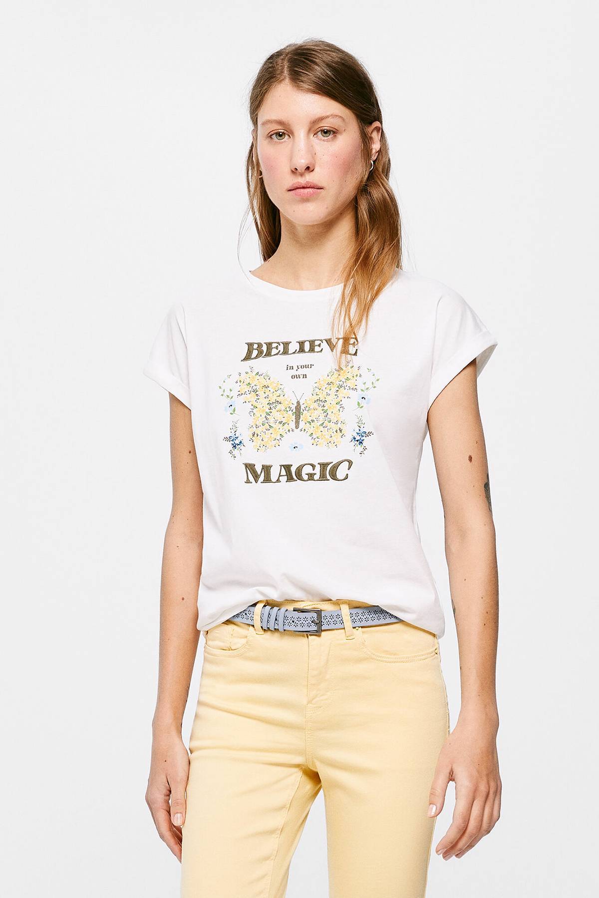 Camiseta Estampado Étnico Springfield | De Prati Tienda Online