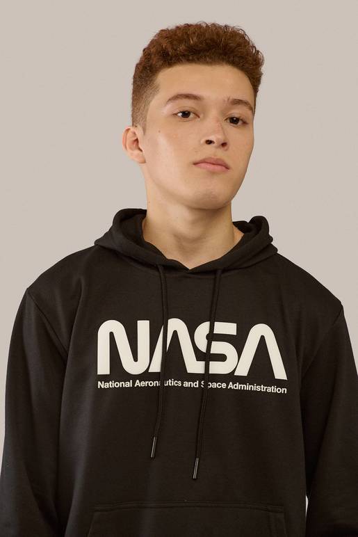 Sudadera Estampada con Capucha Nasa