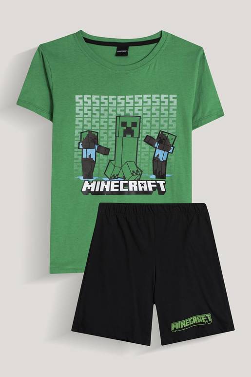 Pijama Estampada Minecraft De Prati Tienda Online