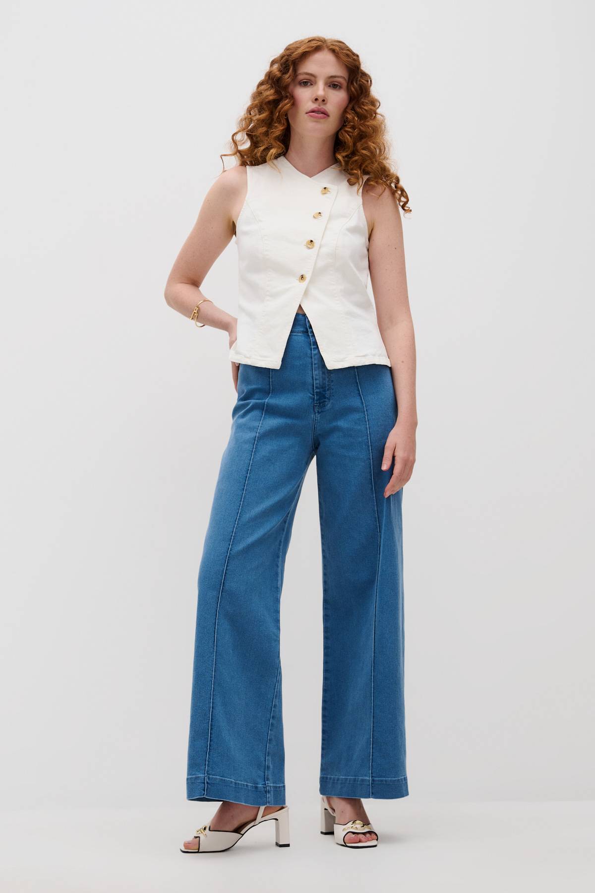 Jeans Wide Leg Isabella Deprati Tienda Online