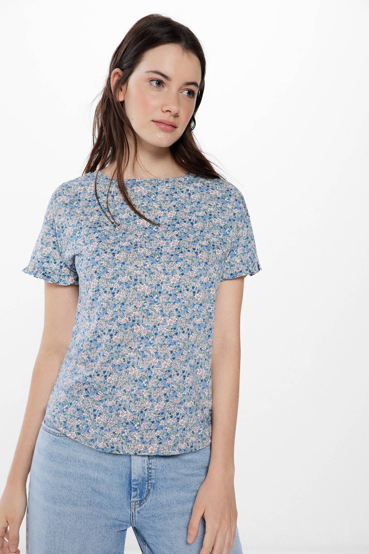Springfield T-shirt con stampa - multi-coloured/multicolore - (Second hand