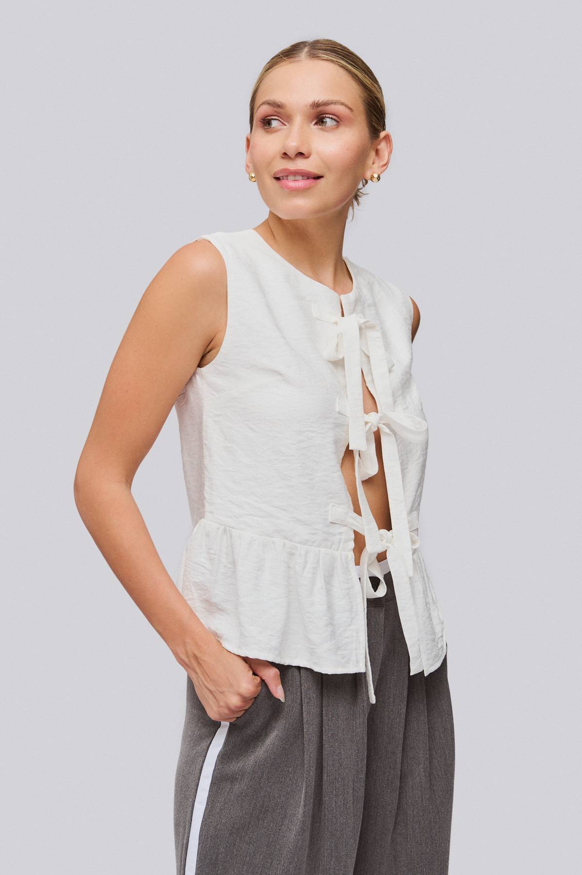 Blusas De Moda Con Lazos Blusa Con Lazos H&O Deprati Tienda Online