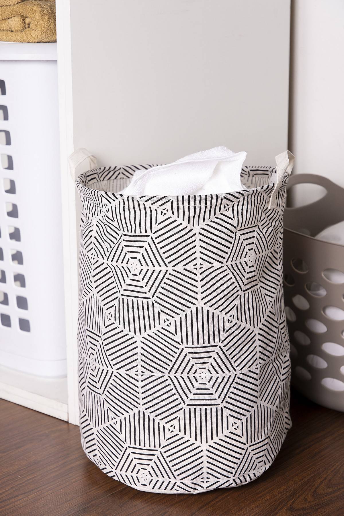 Cesto de ropa estampado Deconova | Deprati Tienda Online
