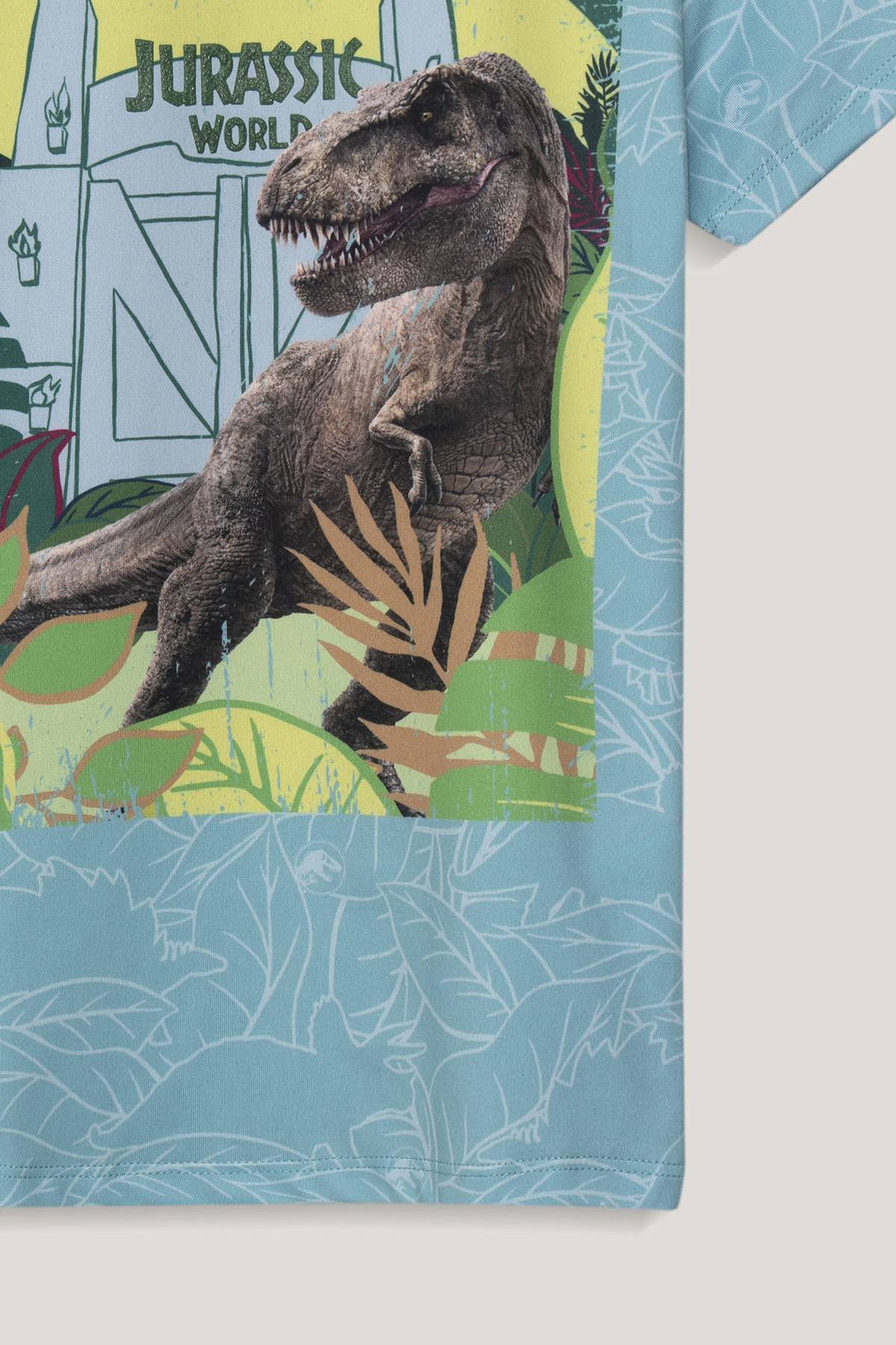 Lot De 2 Maillots De Corps Jurassic World Garçons - 100% Coton, Gris, Imprimé Dinosaure, Taille Enfant - 5