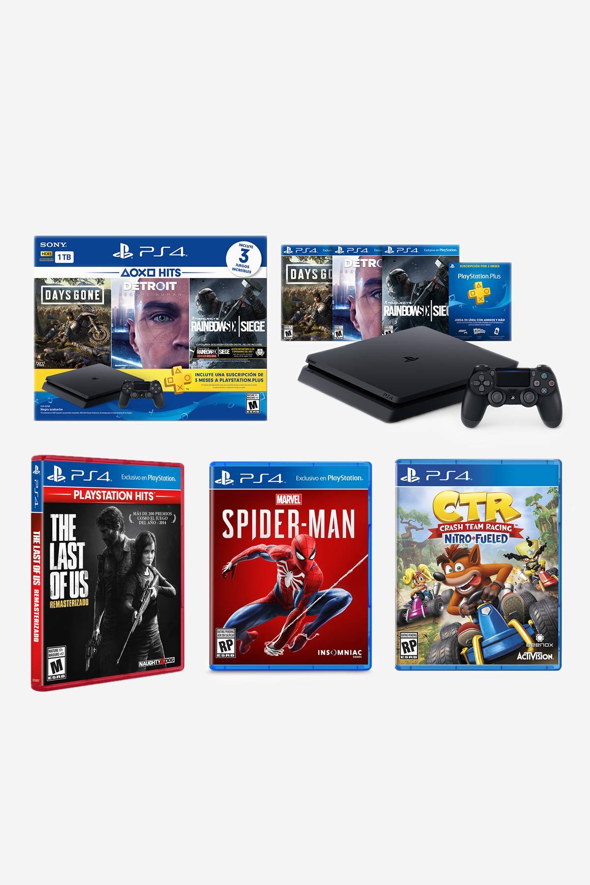 Consola Play Station 4 Sony + Game Pack De Prati Tienda Online