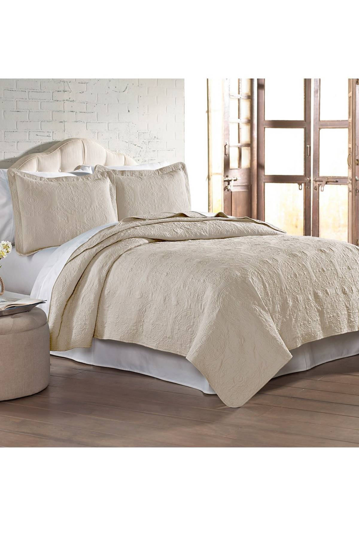 Quilt bordado microfibra extrasuave PCT De Prati Tienda Online