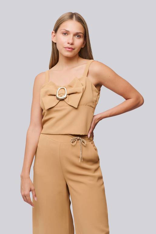 Blusa de Tiras con Lazo New Line Moda De Prati Tienda Online