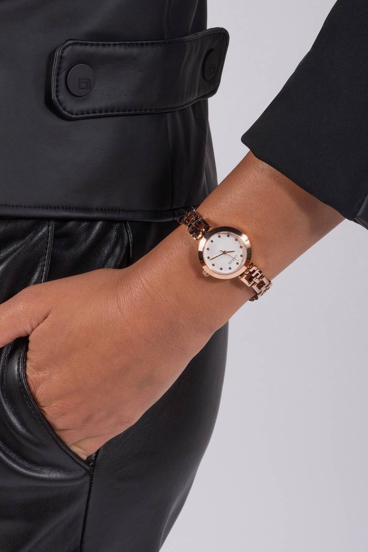 Guess Orologio Da Donna Analogico GW0598L1 - Quadrante Rosa, Cinturino In Acciaio, Movimento Al Quarzo