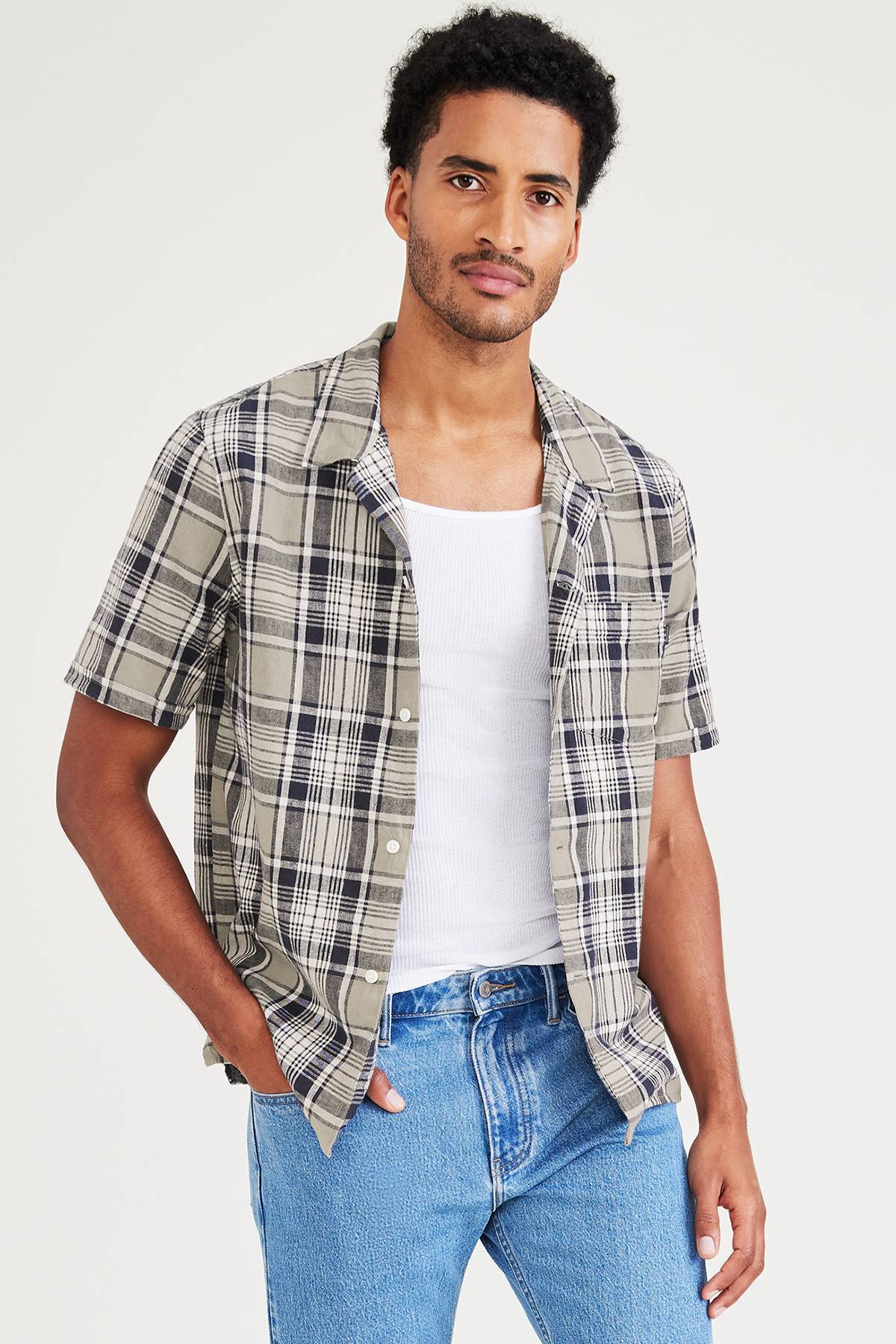 Camisa manga corta discount dockers