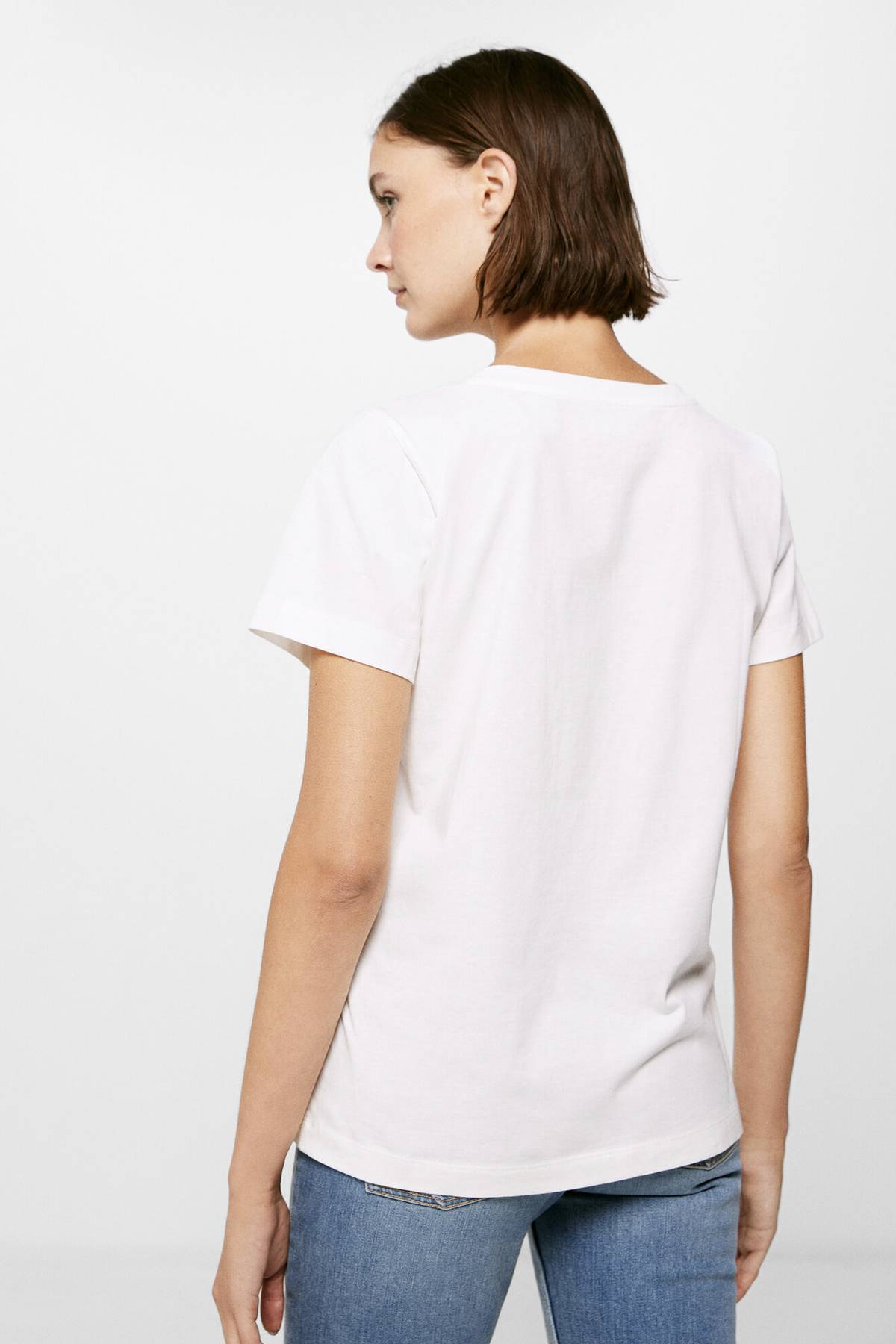 Springfield Damen T-Shirt „Sorry“ – Lässiges Unterhemd Mit Kurzen Ärmeln, Aus Weichem Baumwoll-Mix