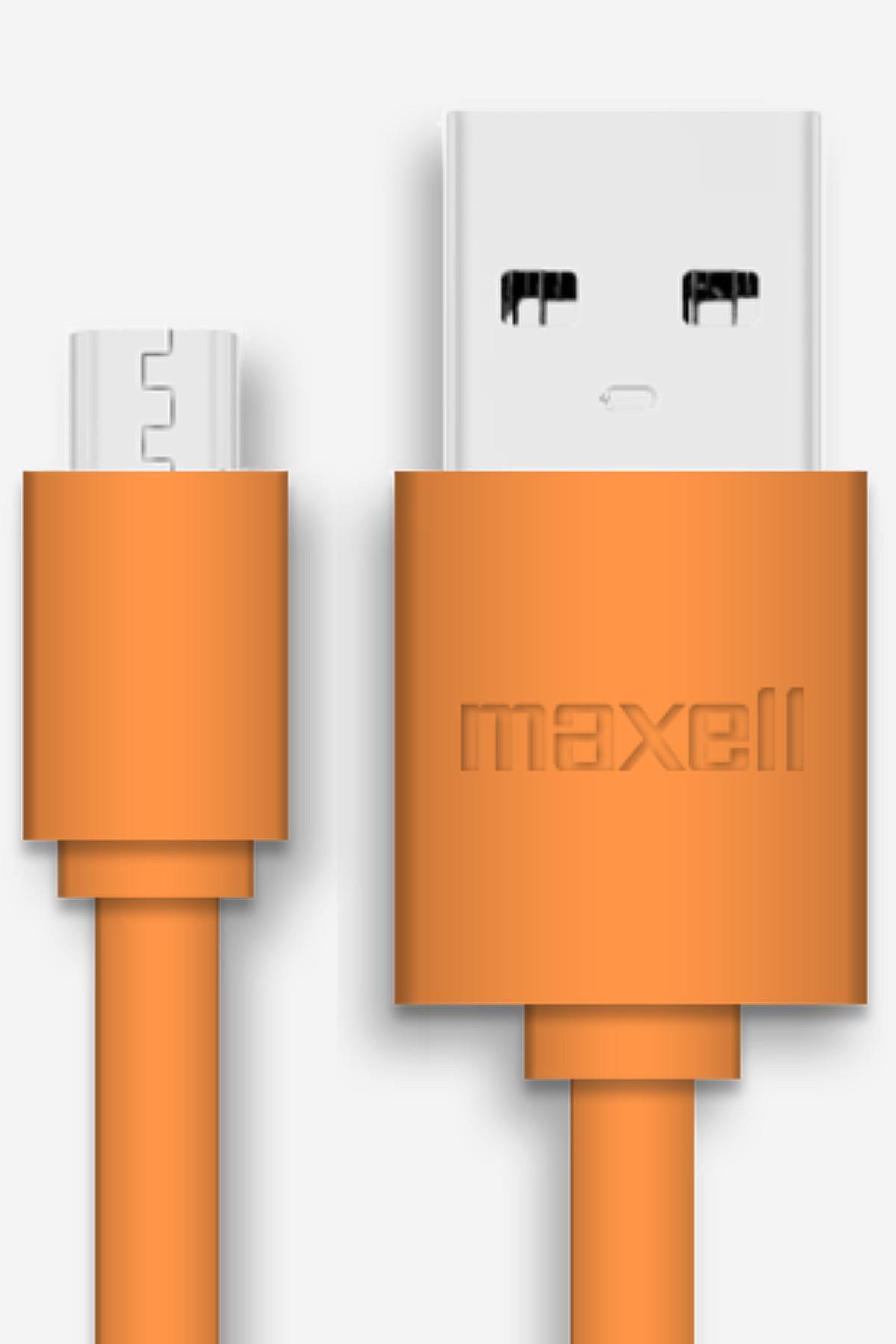 Cable micro USB + adaptador Maxell Naranja De Prati Tienda Online