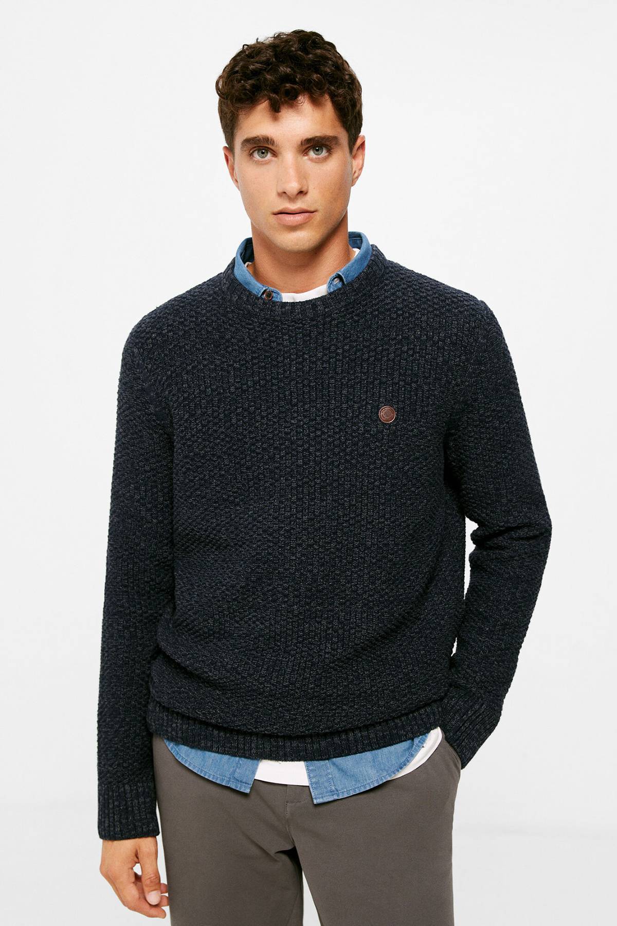 Sweater con Textura Springfield | Deprati Tienda Online