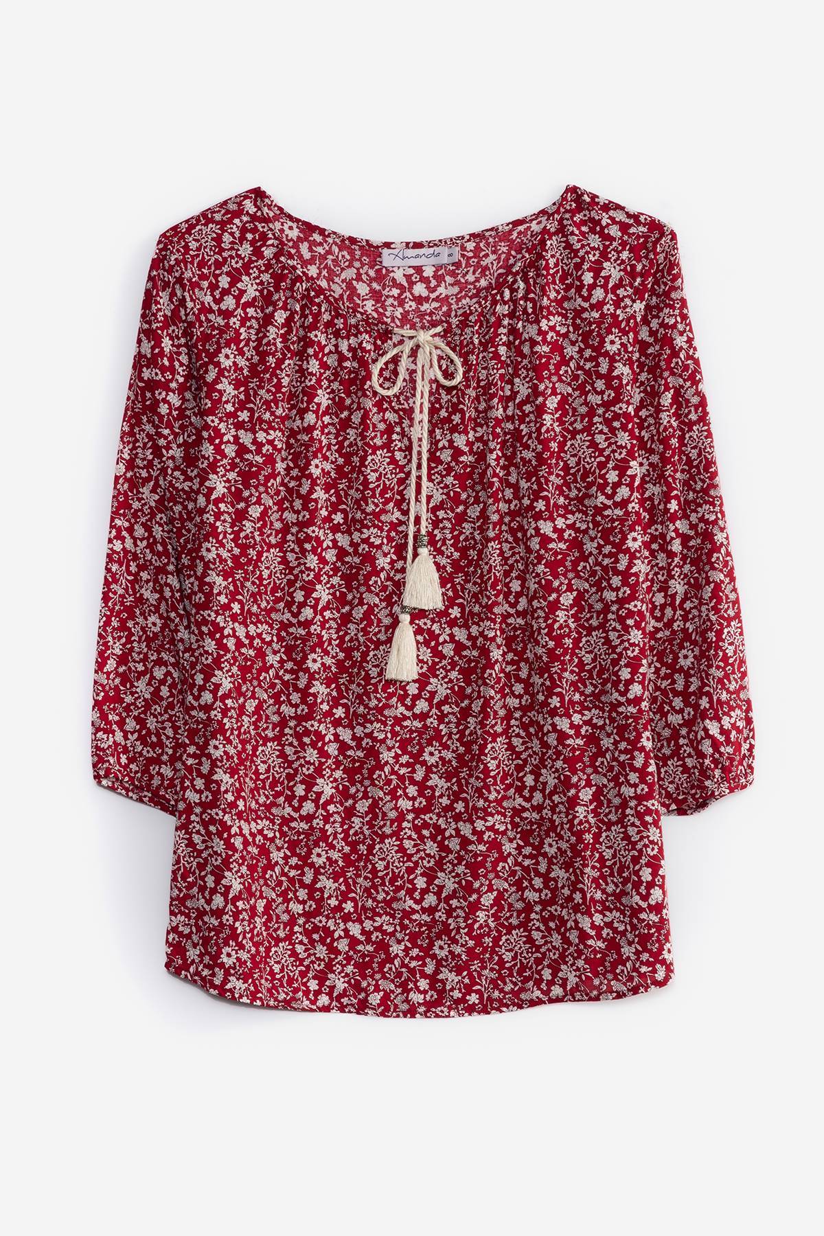 Blusa campesina floreada Amanda