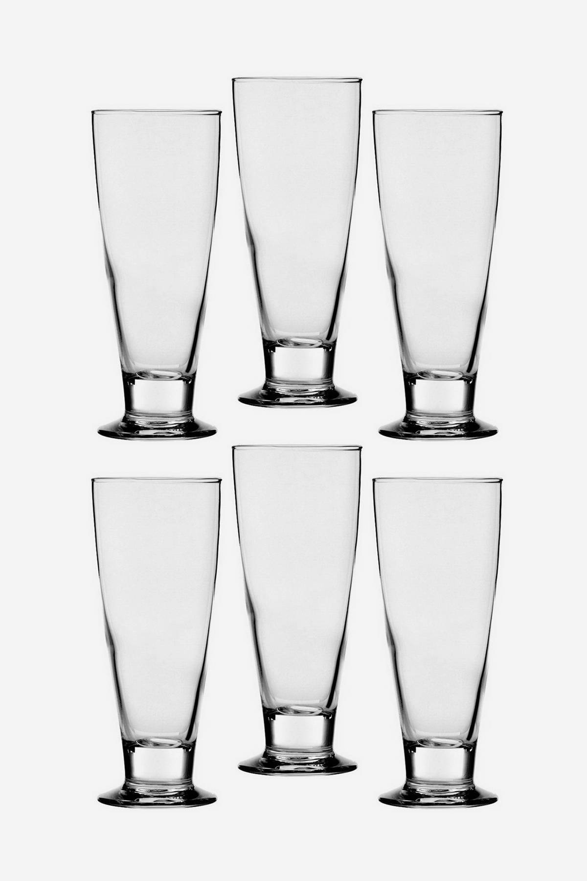 Set de vasos de vidrio Ocean Glass Tiara Footed x6 De Prati Tienda Online