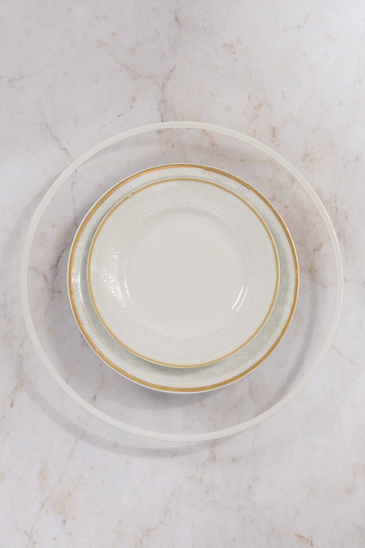 Plato best sale base vidrio