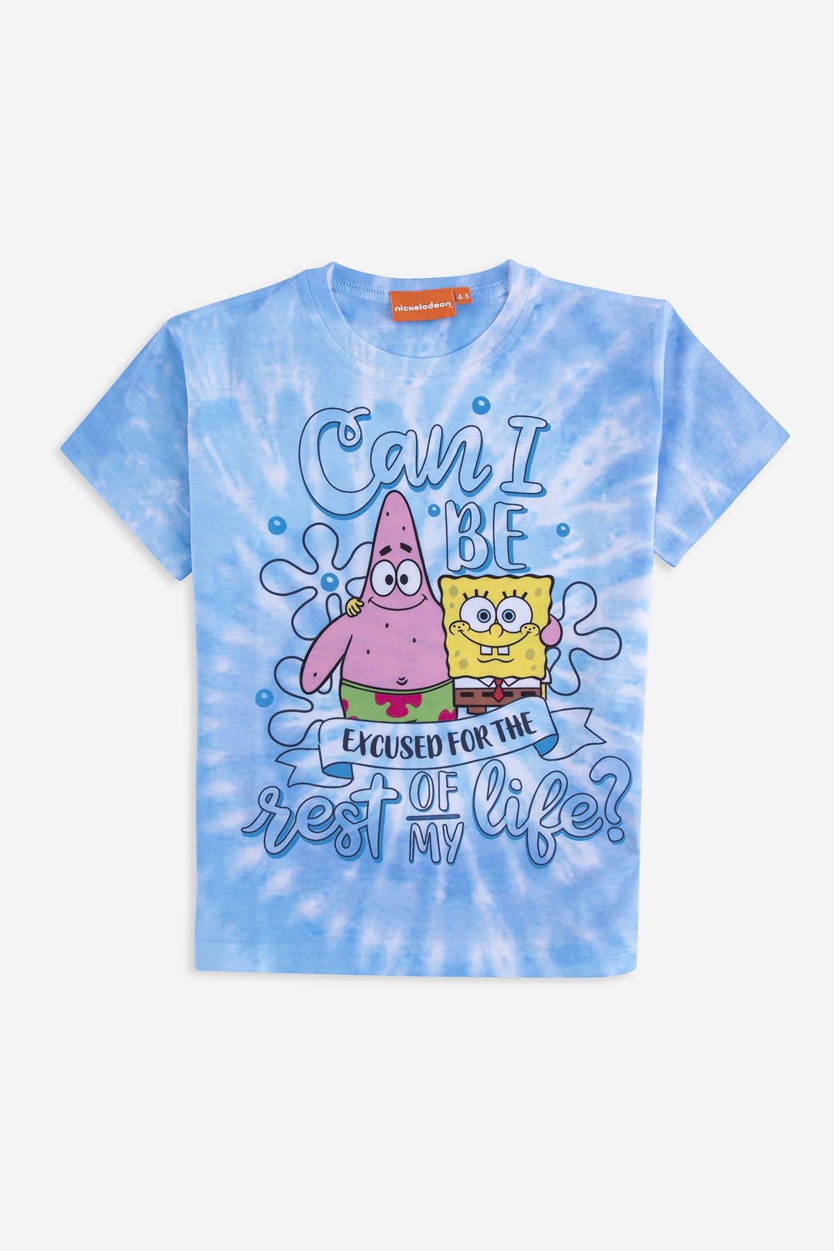 Camiseta tie dye estampado Bob Esponja