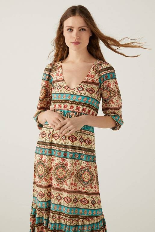 Springfield Vestidos Boho Rebajas Vestido Midi Springfield Vestido